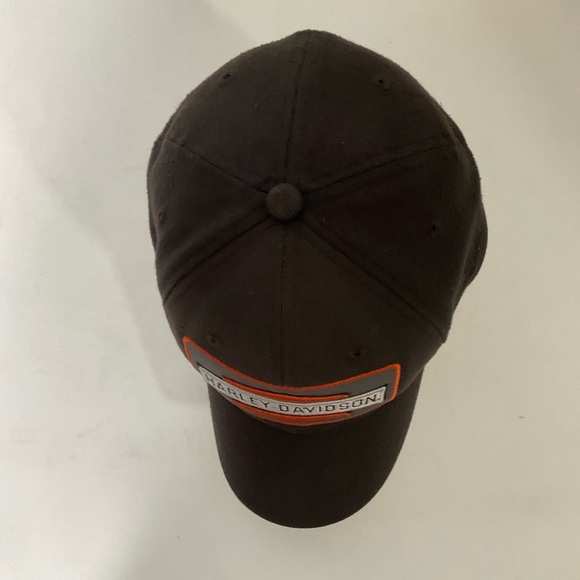 New Era Harley-Davidson Men’s Classic Logo Patch 39THIRTY Brown Ballcap Hat - Picture 4 of 12
